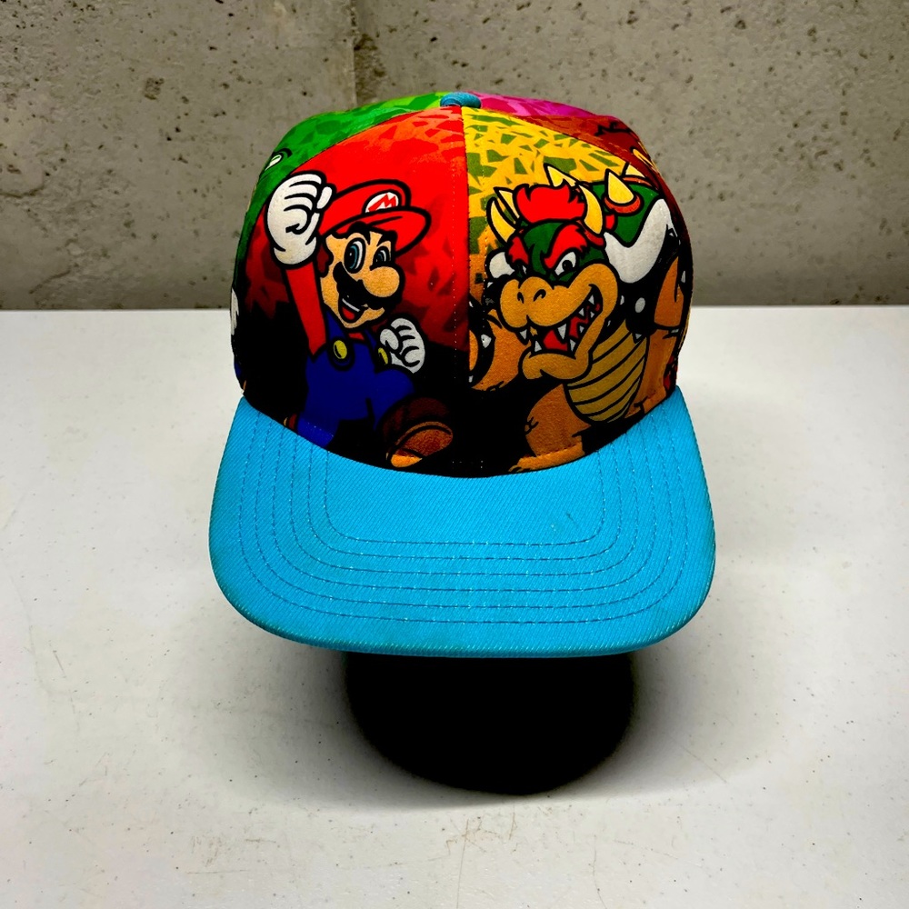 Nintendo Super Mario Cap Hat Youth Snapback Multicolor Cotton
